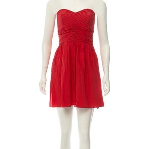 Parker strapless silk dress